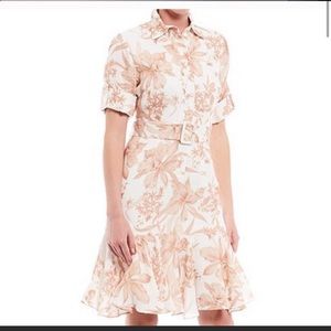 Antonio Melani Desert Sunrise Belted Flare Dress